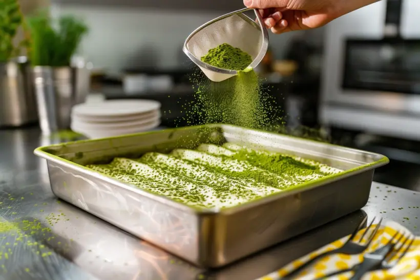 Matcha Dusting Matcha Tiramisu Recipe – A Calm & Creamy Green Tea Twist