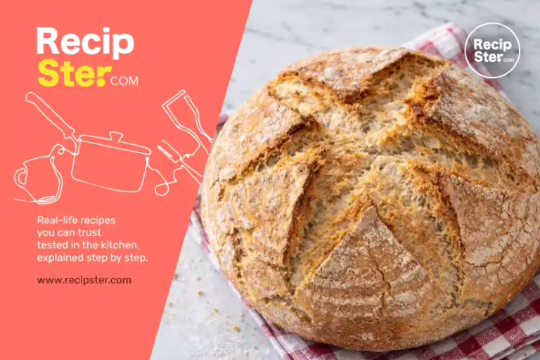 Authentic Irish soda bread recipe loaf with rustic crust and traditional cross on white marble surface